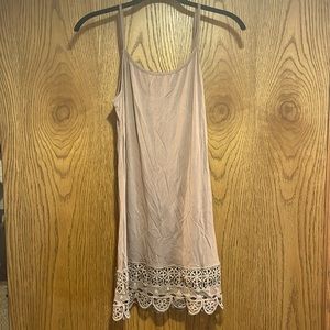 Crochet trim tunic tank small